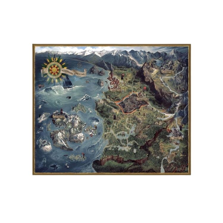 Product The Witcher 3 Wild Hunt Puzzle Northern Realms Map image