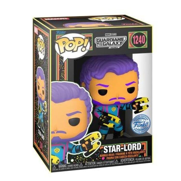 Product Funko Pop! Guardians of the Galaxy Vol. 3 - Star-Lord (Black Light) (Special Edition) image