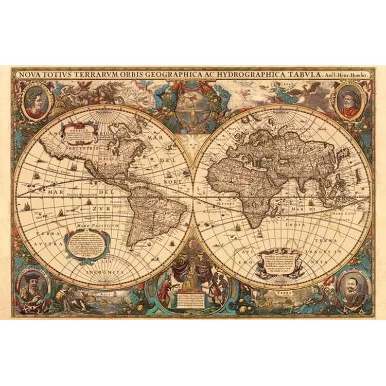 Product Παζλ Ravensburger Puzzle: Antique World Map (5000pcs) (17411) image