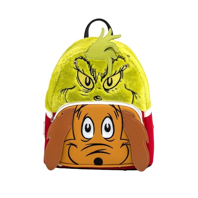 Product Loungefly The Grinch Dr. Seuss The Grinch and Max Mini Backpack image