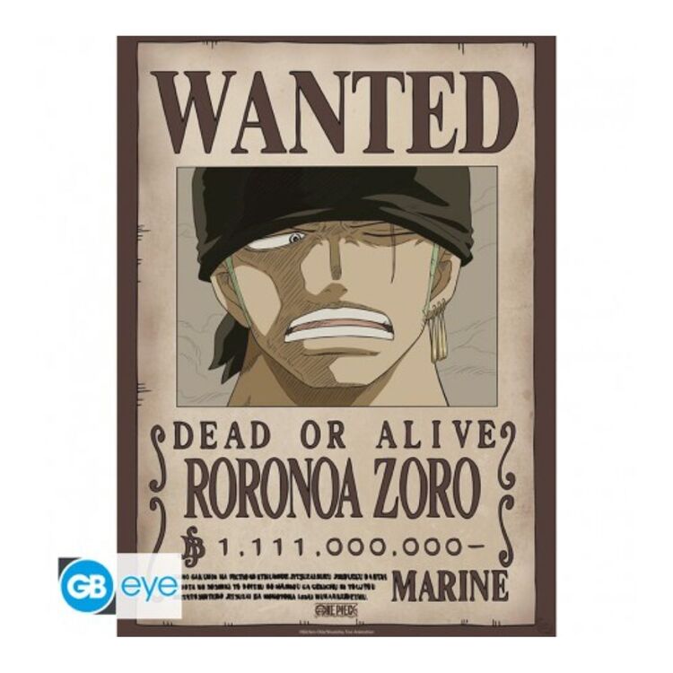 Product One Piece Poster Wanted Zoro Wano image