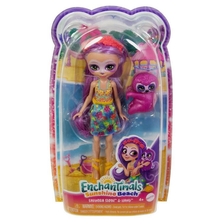 Product Mattel Enchantimals: Sunshine Beach - Sabindra Sloth  Hang (HRX82) image