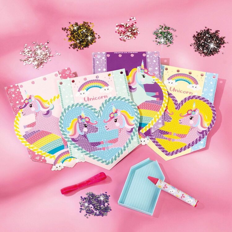 Product Totum: Unicorn - 2 In 1 Creativity Set Diamond Painting & Garland Rainbow Jewels (TT071506) image