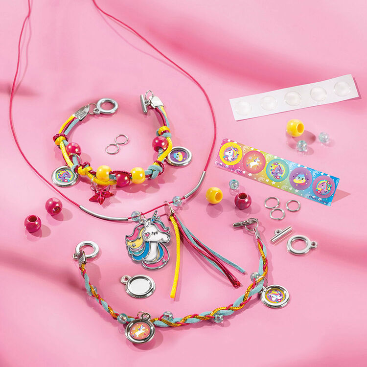 Product Totum: Unicorn - 2 In 1 Creativity Set Diamond Painting & Garland Rainbow Jewels (TT071506) image