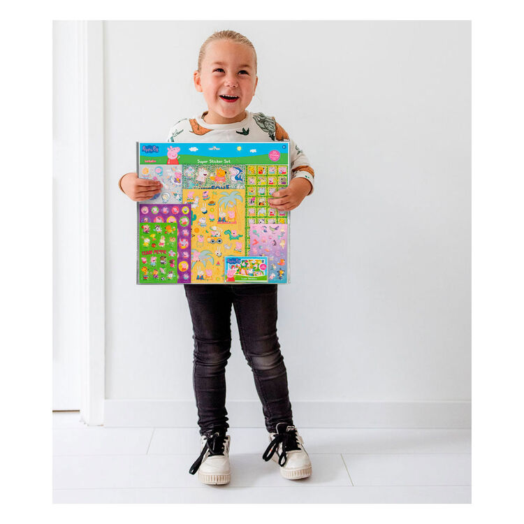 Product Totum Peppa Pig: Super Sticker Set - Fun Games and Scenery Included (BT360167) image