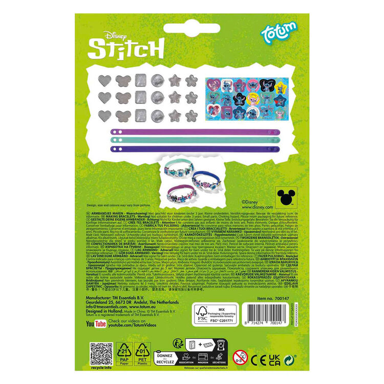 Product Σετ Χειροτεχνίας Totum: Disney Stitch - Bracelets & Charms (TT700147) image