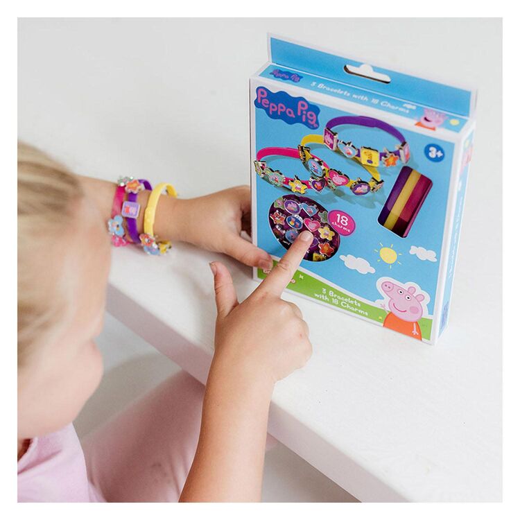 Product Totum: Peppa Pig - Bracelets And Charms, 3 Bracelets (BT360150) image