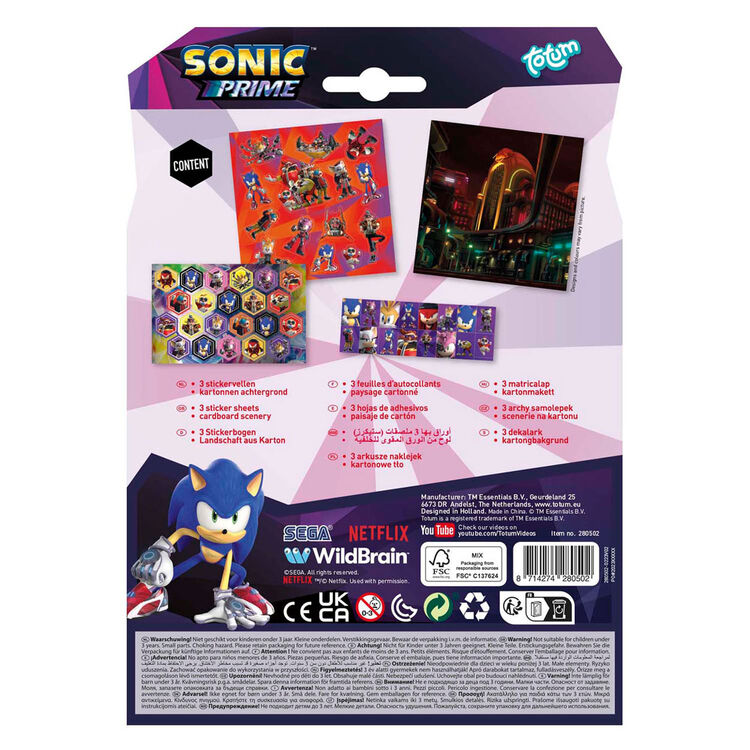 Product Aυτοκόλλητα Totum: Sonic Prime - Sticker Set (TT280502) image