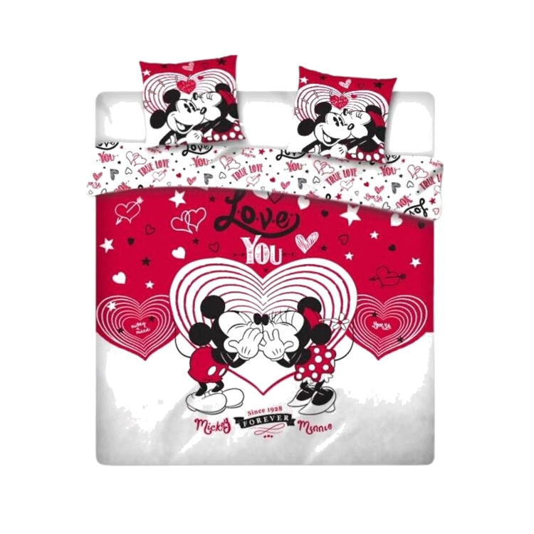 Product Disney Mickey And Minnie Love Duvet Cover Bed image
