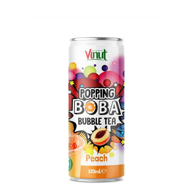 Product Bubble Tea Popping Boba Peach Flavor image