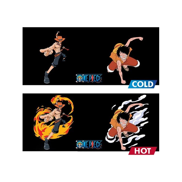 Product One Piece Luffy and D.Ace Heat Change Mug image