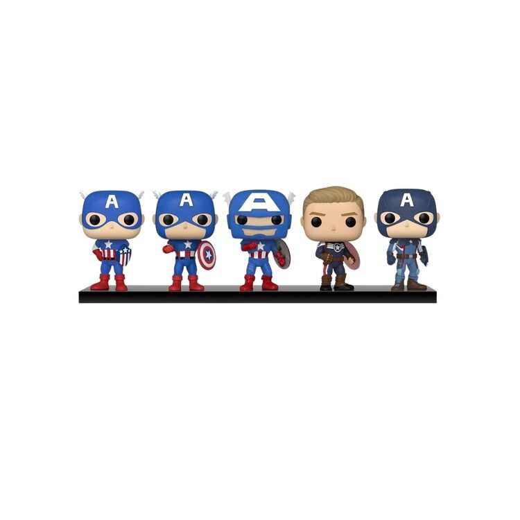 Product Funko Pop! Marvel Year of the Shield Captain America Through the Ages 5-Pack (Special Edition) image