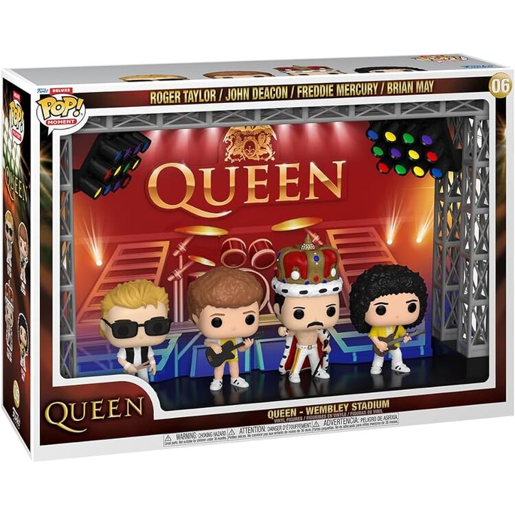 Product Funko Pop! Moment Deluxe: Queen Wembley Stadium Roger Taylor/John Deacon/ Freddie image