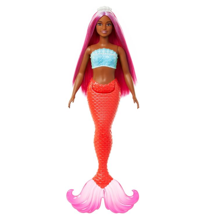 Product Κούκλα Mattel Barbie® Dreamtopia: Mermaid Orange - Black Skin Doll (HRR04) image