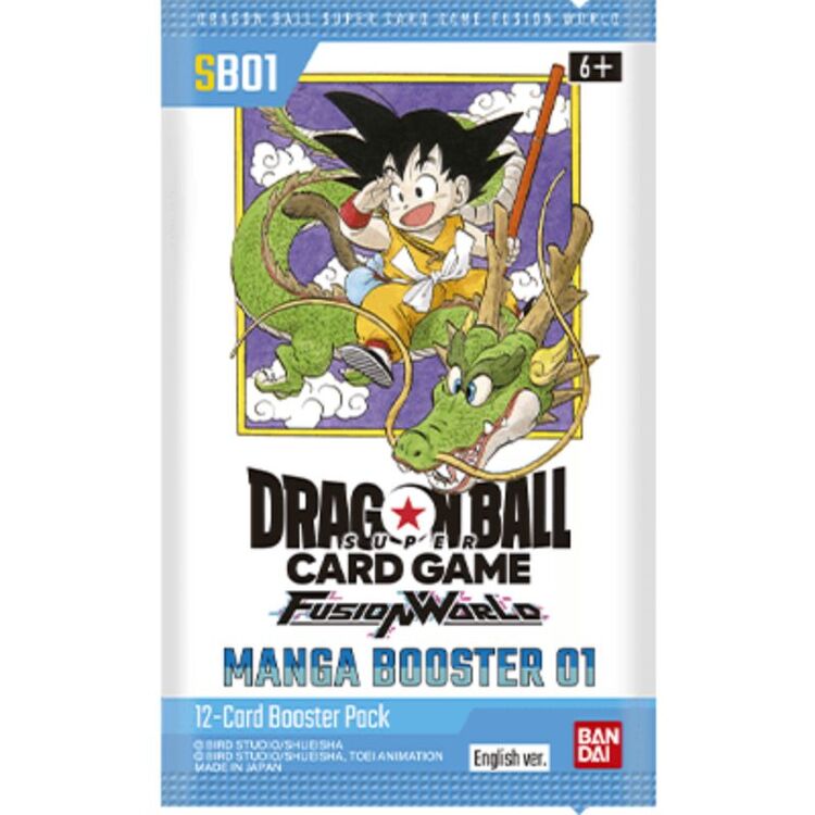 Product Dragon Ball Super Card Game FUSION WORLD Manga Booster Pack 01 1pc Random Pick image