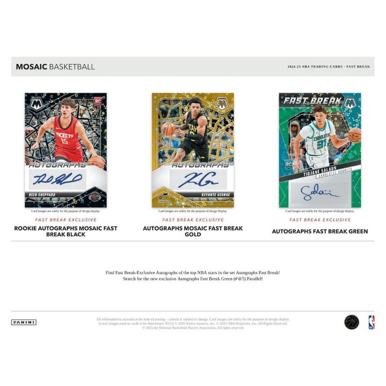 Product Panini 2024-2025 Mosaic Basketball Fast Break Box image