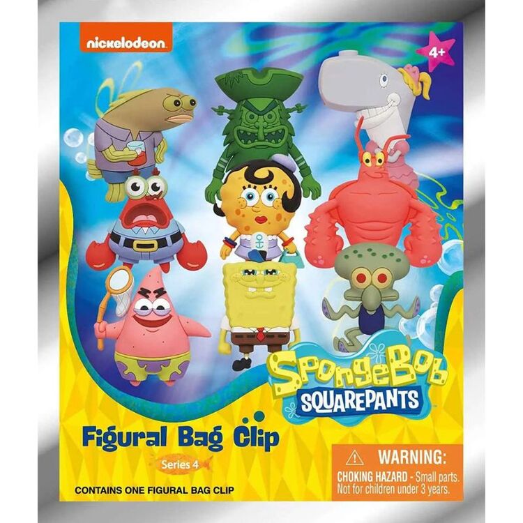 Product Μπρελόκ Spongebob 3D Foam Bag Clip 1τμχ Τυχαία Επιλογή image