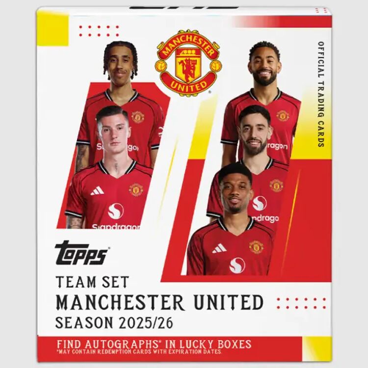 Product Topps 2025-2026 Manchester United Soccer Team Set Box image