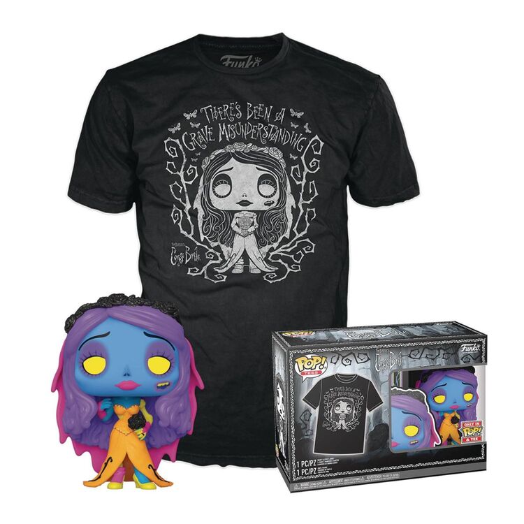 Product Funko Pop! & Tee Tim Burton's Corpse Bride Emily (Blacklight) image