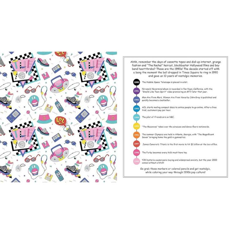 Product Best Of 90's Coloring Book image