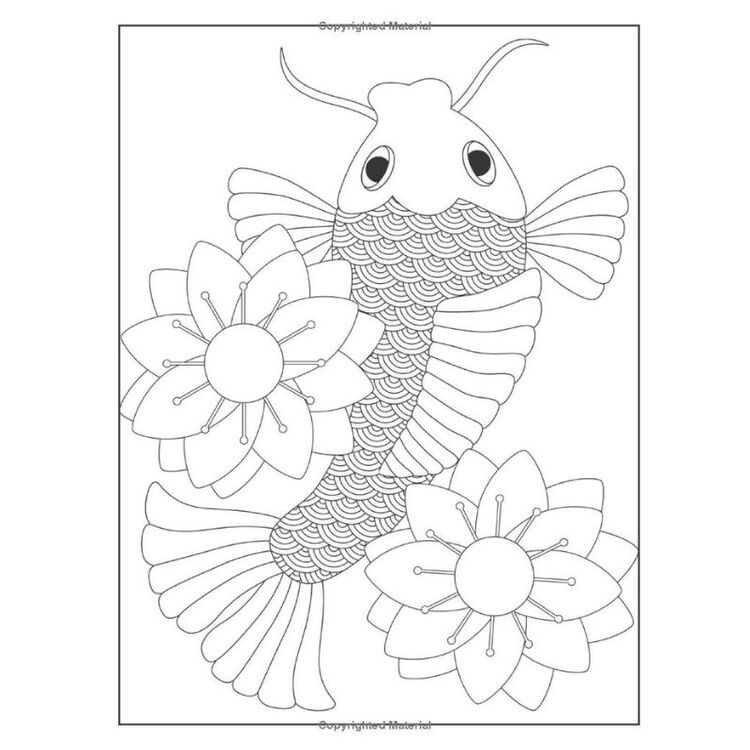 Product Koi Fish Coloring Book image