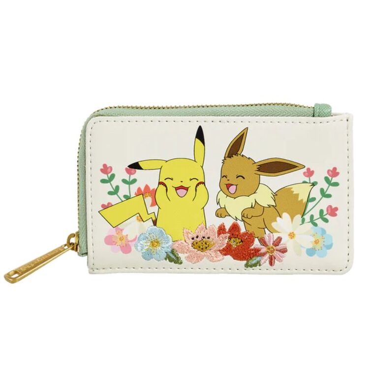 Product Loungefly Pokemon: Pikachu & Eevee Floral Wallet image