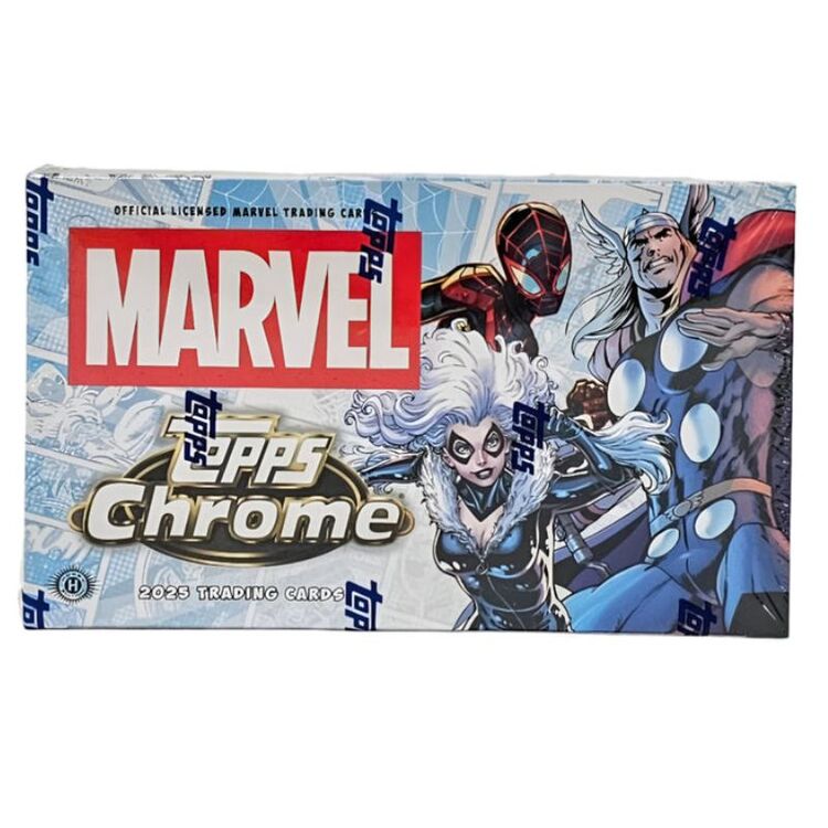 Product Topps 2025 Marvel Chrome Hobby Box image