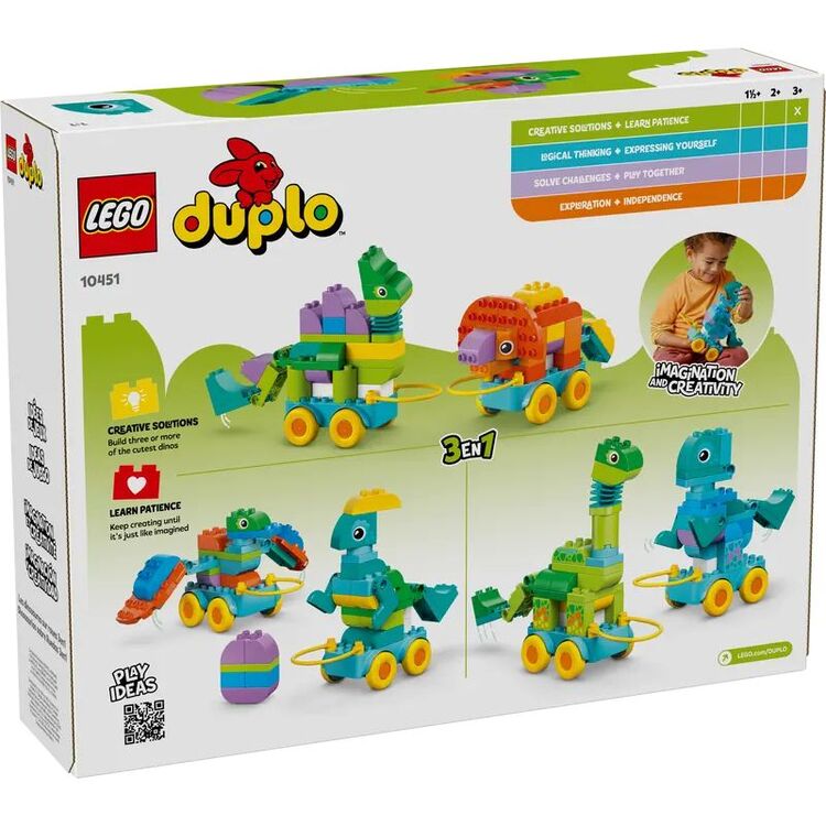 Product LEGO® DUPLO® Town: 3σε1 Δεινόσαυροι σε Τροχούς (10451) image