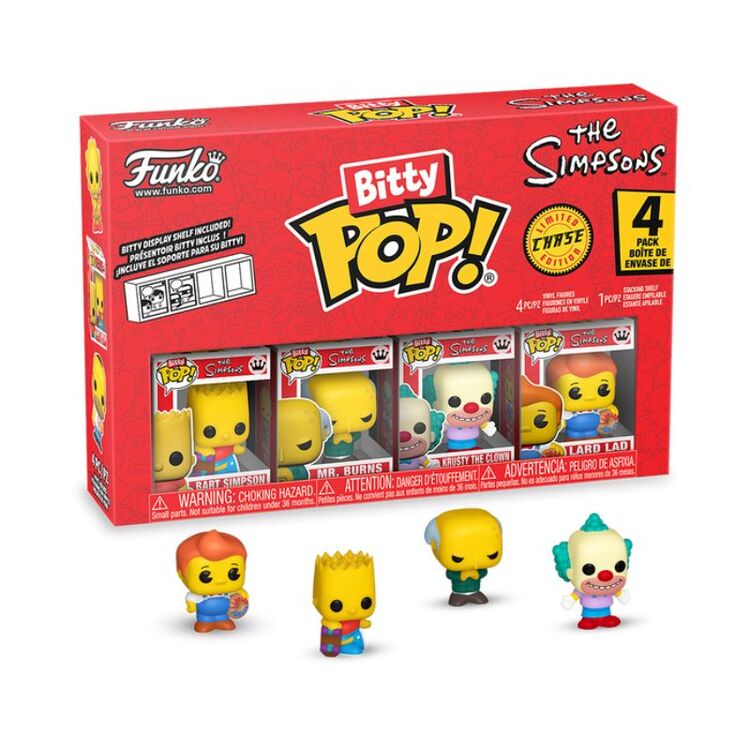 Product Φιγούρες Funko Bitty Pop! 4-Pack The Simpsons Bart Simpson, Mr. Burns, Krusty The Clown, Lard Lad image