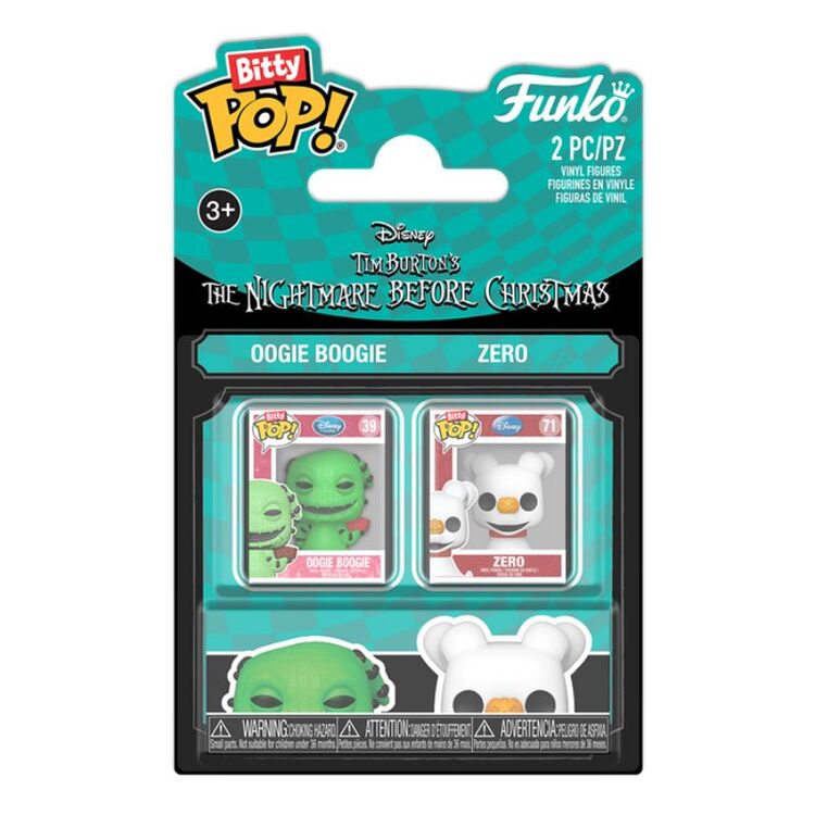 Product Funko Bitty Pop! 2-Pack The Nightmare Before Christmas Oogie Boogie & Zero image