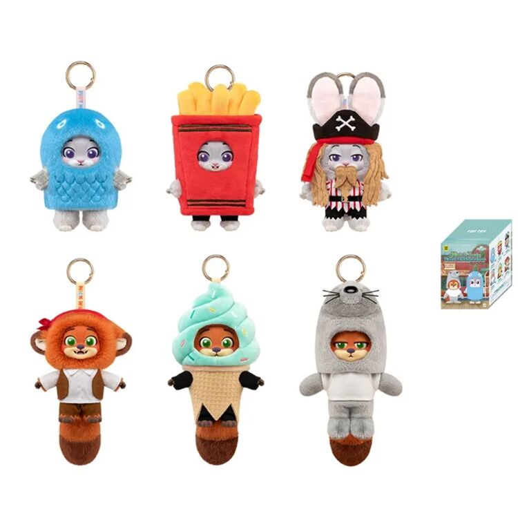 Product Disney Zootopia Nick & Judy Best Undercove Series Plush Keychain Blind Box(1pc) image