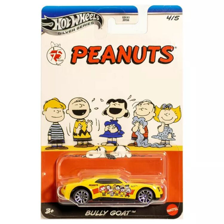 Product Mattel Hot Wheels: Silver Series Peanuts 75th - Bully Goat Vehicle (JCB83) image