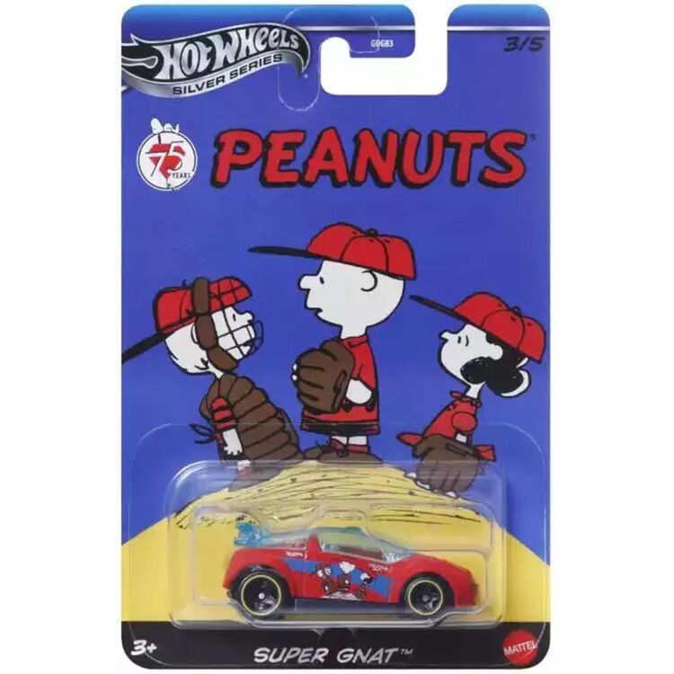 Product Mattel Hot Wheels: Silver Series Peanuts 75th - Super Gnat Vehicle (JCB84) image