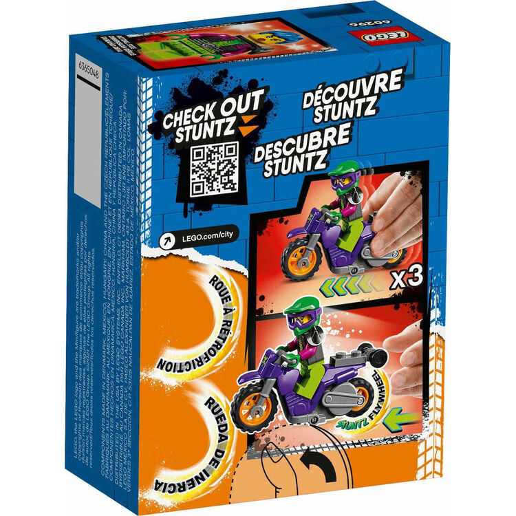 Product LEGO® City Stuntz: Wheelie Stunt Bike (60296) image