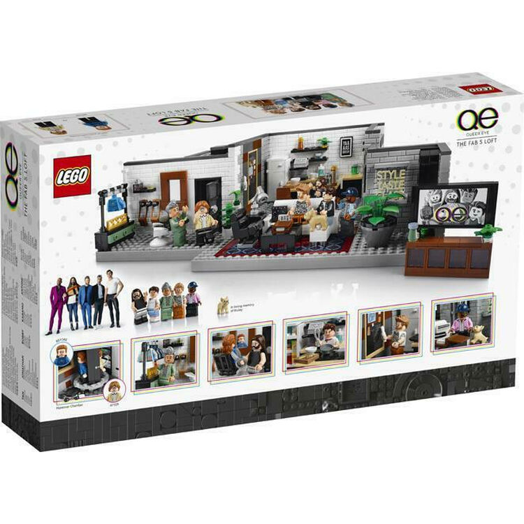 Product LEGO® Icons: Queer Eye - The Fab 5 Loft (10291) Along with an Easter Candle image