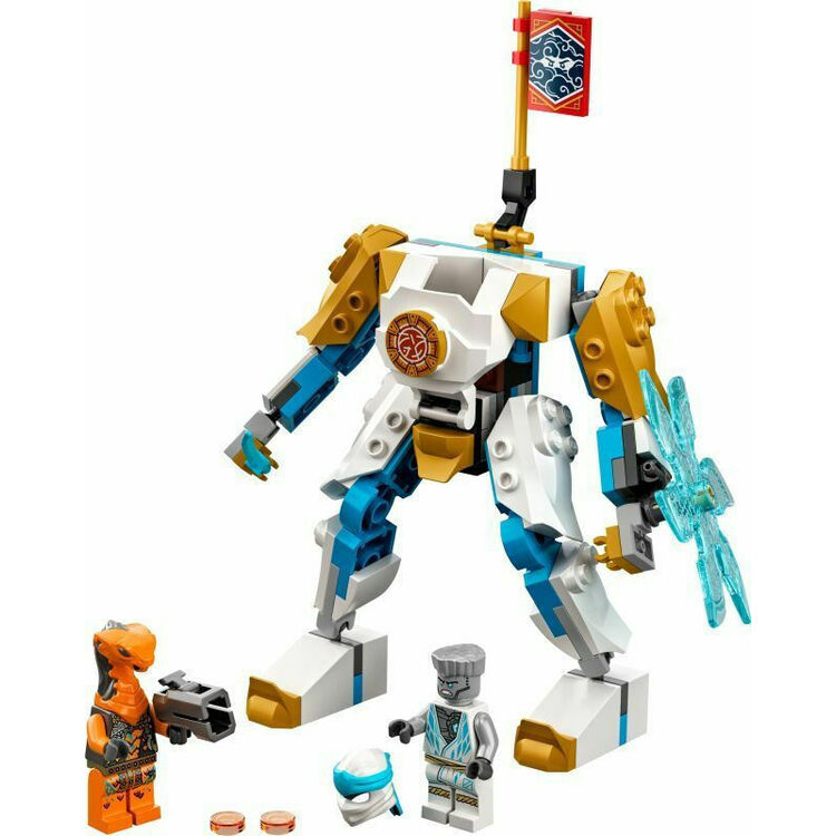 Product LEGO® NINJAGO®: Zane’s Power Up Mech EVO (71761) Along with an Easter Candle image