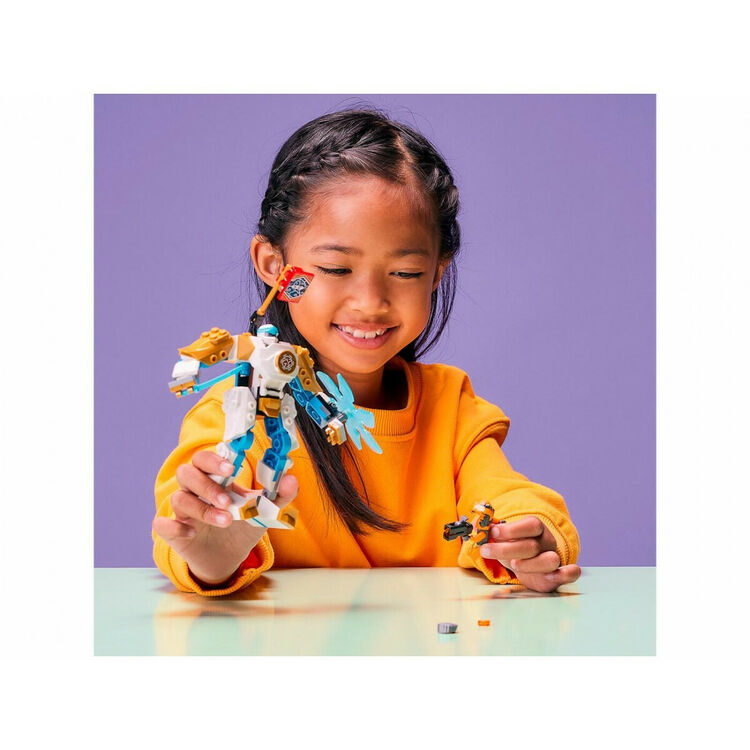 Product LEGO® NINJAGO®: Zane’s Power Up Mech EVO (71761) Along with an Easter Candle image