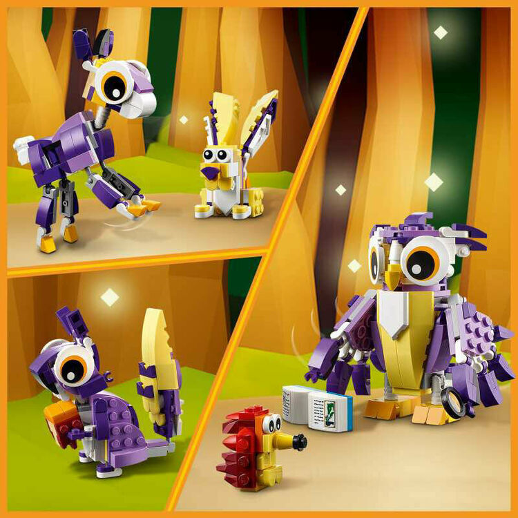 Product LEGO® Creator: Fantasy Forest Creatures (31125) Along with an Easter Candle image