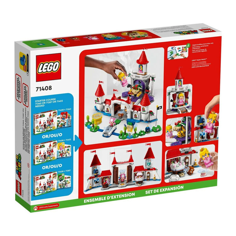 Product LEGO® Nintendo Super Mario™: Πίστα Επέκτασης Peach’s Castle (71408) Μαζί με Πασχαλινή Λαμπάδα image