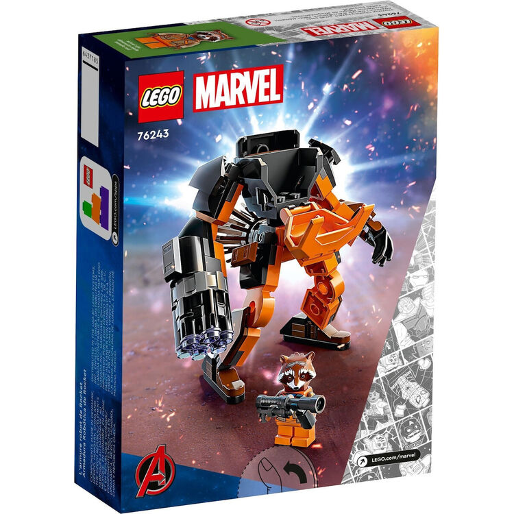 Product LEGO® Marvel: Ρομποτική Θωράκιση του Ρόκετ (76243) Μαζί με Πασχαλινή Λαμπάδα image