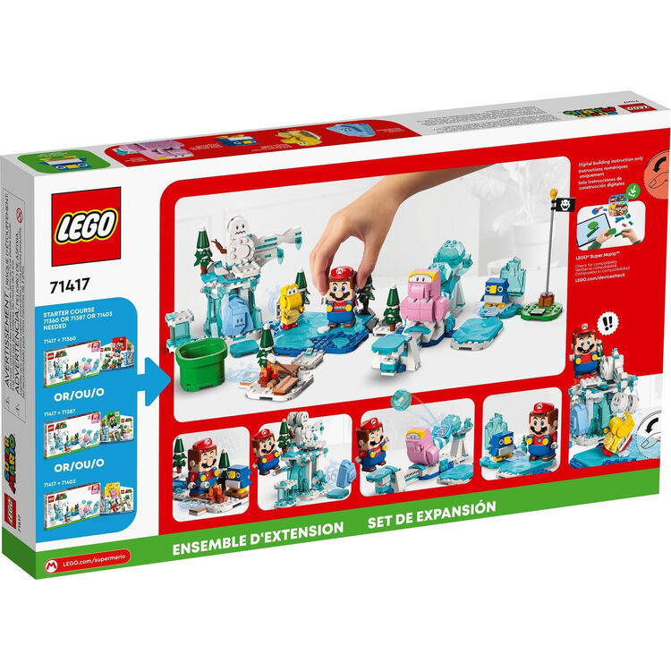 Product LEGO® Super Mario™: Fliprus Snow Adventure Expansion Set (71417) Along with an Easter Candle image