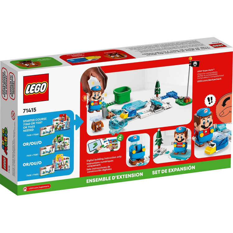 Product LEGO® Super Mario™: Πίστα Επέκτασης Στολή Mario Πάγος και Παγωμένος Κόσμος (71415) image