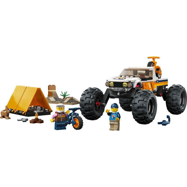 Product LEGO® City: Περιπέτειες με Οχήματα 4x4 Εκτός Δρόμου (60387) Μαζί με Πασχαλινή Λαμπάδα image