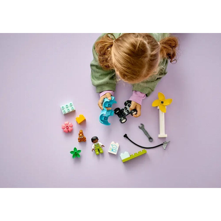 Product LEGO® DUPLO® Town: Wind Turbine and Electric Car (10985) image