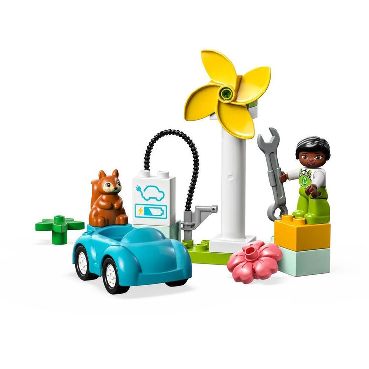 Product LEGO® DUPLO® Town: Wind Turbine and Electric Car (10985) image