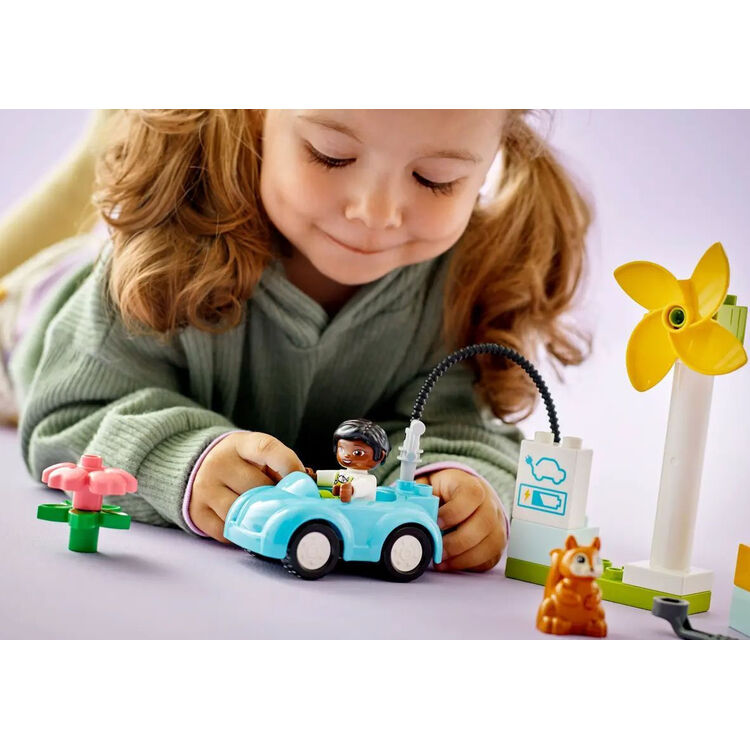 Product LEGO® DUPLO® Town: Wind Turbine and Electric Car (10985) image