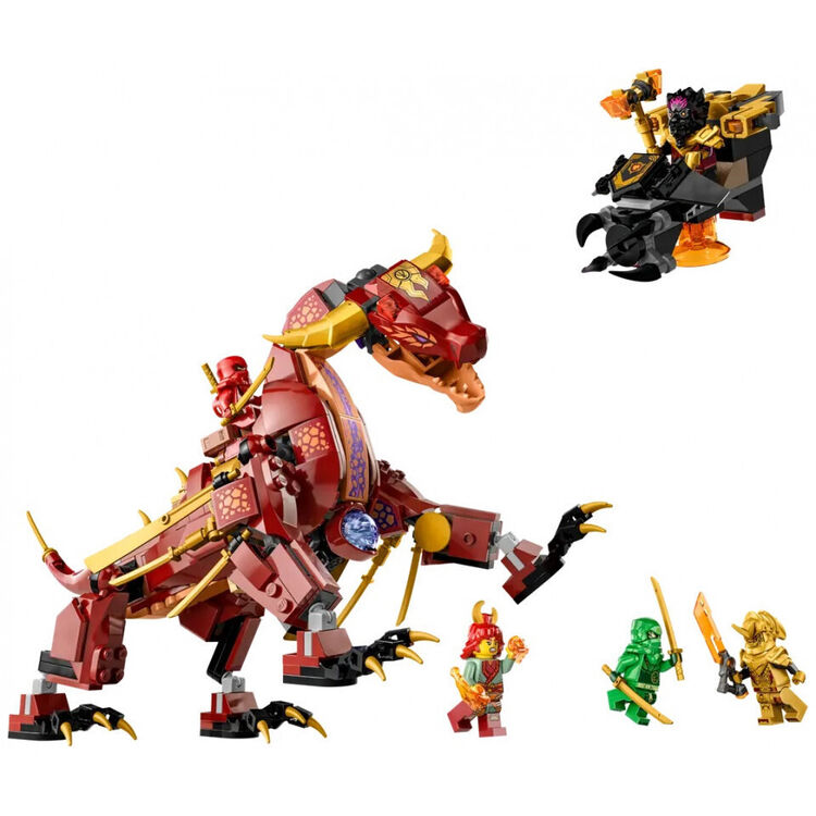 Product LEGO® NINJAGO®: Δράκος Λάβας που μεταμορφώνεται σε Κύμα Φωτιάς (71793) image