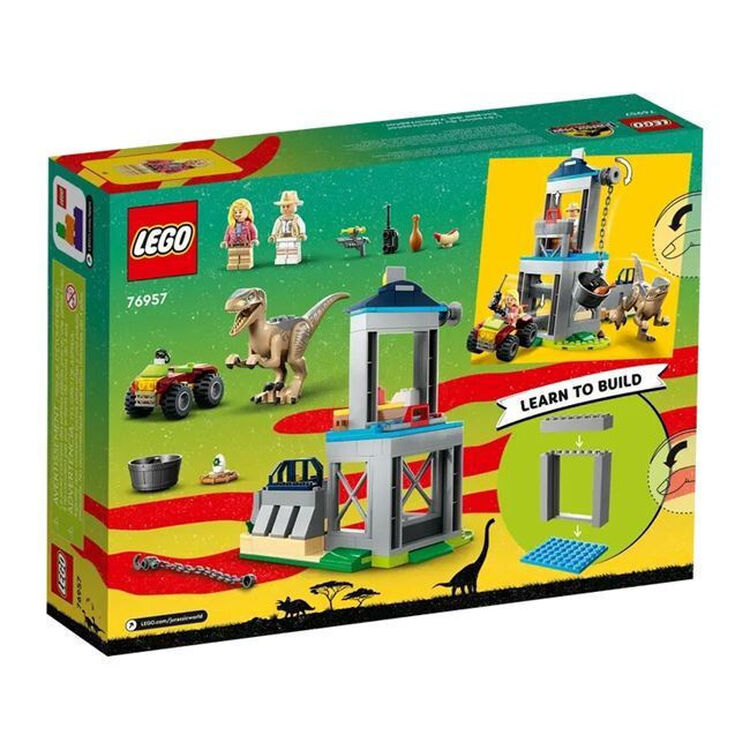 Product LEGO® Jurassic World: Jurassic Park Διαφυγή Βελοσιράπτορα (76957) Μαζί με Πασχαλινή Λαμπάδα image
