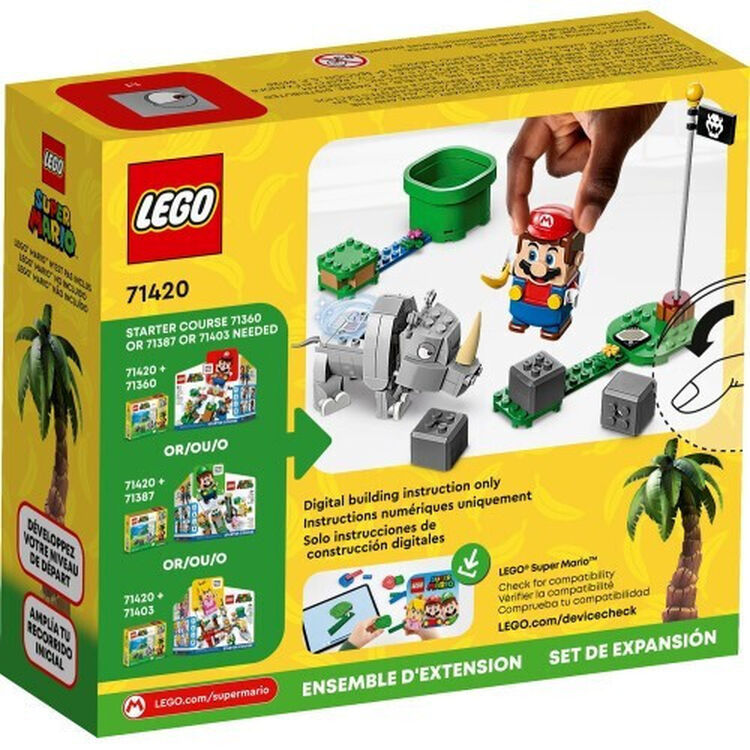 Product LEGO® Super Mario™: Πίστα Επέκτασης Rambi ο Ρινόκερος (71420) image
