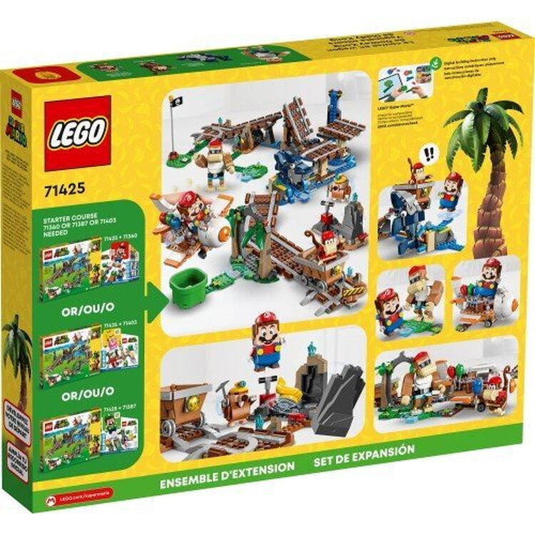 Product LEGO® Super Mario™: Diddy Kong's Mine Cart Ride Expansion Set (71425) Along with an Easter Candle image